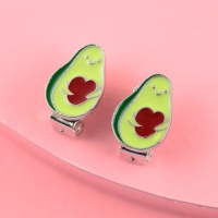 Серьги клипсы детские &laquo;Авакадного настроения&raquo;