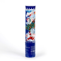 Новогодняя хлопушка пневматическая &laquo;Счастья, радости, веселья&raquo; мишки, фольга-серпантин, 20 см