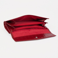 Кошелёк женский на кнопке, цвет красный