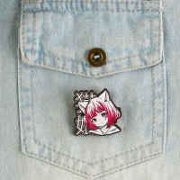 Значок деревянный «Девочка котик», аниме, 3,3 х 3,3 см Значок деревянный «Девочка котик», аниме, 3,3 х 3,3 см