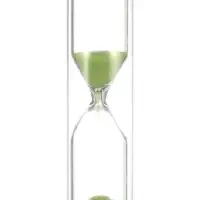 Песочные часы "Ламбо", на 1 минуту, 9 х 2.5 см, зеленые