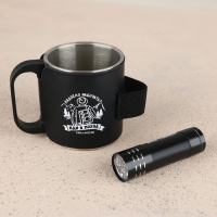 Кружка туристическая с фонариком &laquo;Иди в поход&raquo;, 175 мл