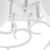 Люстра "Ава" 5хЕ27 40Вт бело-хромовый 58х58х27 см BayerLux Люстра "Ава" 5хЕ27 40Вт бело-хромовый 58х58х27 см BayerLux