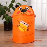 Корзина для хранения игрушек «Мишка» с ручками, 33.7х33.7х55 см Корзина для хранения игрушек «Мишка» с ручками, 33.7х33.7х55 см