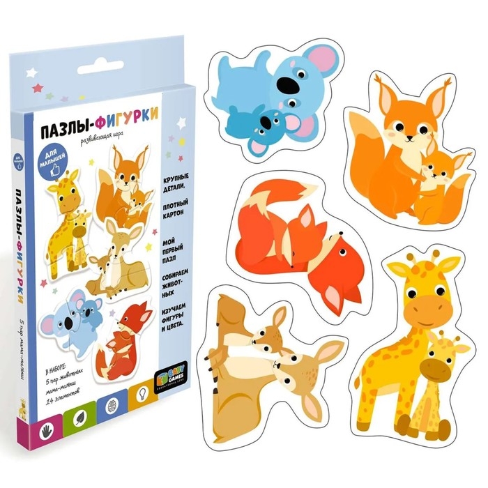 Пазлы-фигурки &laquo;Мама и малыш&raquo;