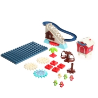 Конструктор развивающий с шестерёнками &laquo;Весёлые пингвинята&raquo;, 33 детали