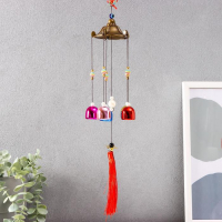 Музыка ветра металл "От сглаза с бахромой" 5 колокольчиков 45х7,5х7,5 см Музыка ветра металл "От сглаза с бахромой" 5 колокольчиков 45х7,5х7,5 см