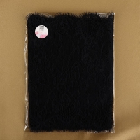 Кружево реснички, 190 мм × 3 ± 0,5 м, цвет чёрный Кружево реснички, 190 мм × 3 ± 0,5 м, цвет чёрный