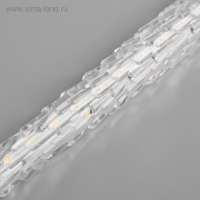 Гирлянда &laquo;Сосульки рифленые&raquo; 2.5 &times; 0.3 м, IP65, прозрачная нить, 192 LED, свечение синее с эффектом стекания, 12 В