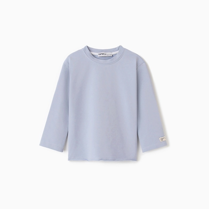 Футболка детская с дл.рукавом KAFTAN, р. 32 (110-116 см), серый Футболка детская с дл.рукавом KAFTAN, р. 32 (110-116 см), серый