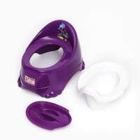 Горшок детский антискользящий &laquo;Бэйби-Комфорт&raquo; с крышкой, съёмная чаша, цвет фиолетовый