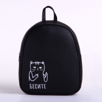 Рюкзак школьный из искусственной кожи &laquo;Бесите&raquo; 27х23х10 см