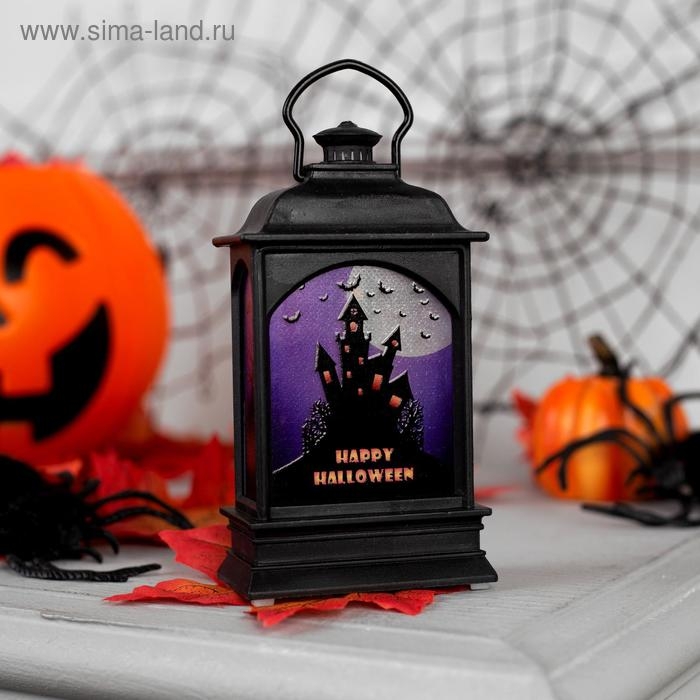 Светодиодная фигура &laquo;Фонарь с замком&raquo; 6 &times; 13 &times; 4 см, пластик, батарейки AG13х3 (нет в комплекте), свечение тёплое белое