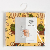 Полотенце для бани "С легким паром" 80х 150 см, хлопок вафельное полотно Полотенце для бани "С легким паром" 80х 150 см, хлопок вафельное полотно