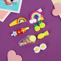 Набор для волос "Маленькие радости" (14 шт) семицветик, жёлтый