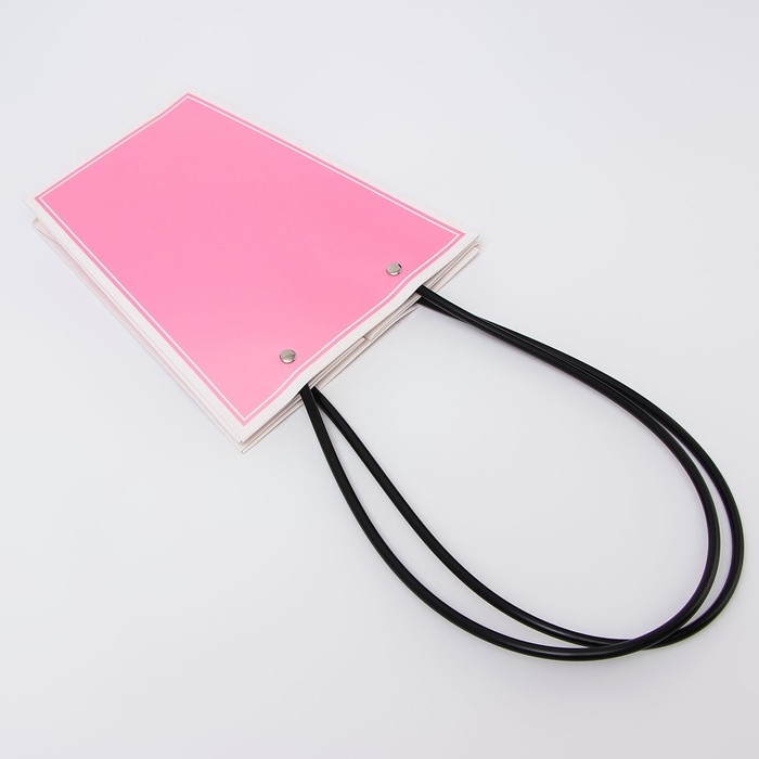 Сумка для цветов амарантовый влагостойкая, 17x17-11.5x11.5-20 см 11