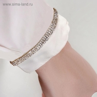 Стразы термоклеевые, d = 3 мм, ширина - 10 мм, 4,5 &plusmn; 0,5 м, цвет серебряный