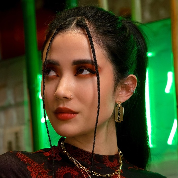 Серьги &laquo;Максимум&raquo; лезвие, цвет золото