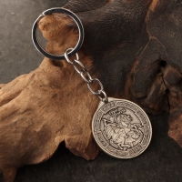 Подвеска Георгий Победоносец и Ангел хранитель, 12г, 33х30 мм, юв. мельхиор Подвеска Георгий Победоносец и Ангел хранитель, 12г, 33х30 мм, юв. мельхиор