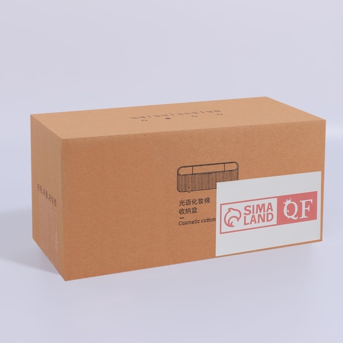 Органайзер для хранения, с крышкой, 3 секции, 21 &times; 8 &times; 9 см, цвет белый/розовое-золото