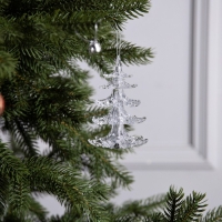 Ёлочная игрушка &laquo;Хрустальная ёлочка&raquo; 12 см, от батареек, свечение мульти (RGB)