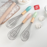 Венчик для взбивания Доляна &laquo;Камея&raquo;, 29,5&times;6,5 см, цвет МИКС