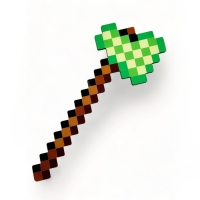 Топор деревянный &laquo;Пиксельный зелёный&raquo;, длина 31,5 см