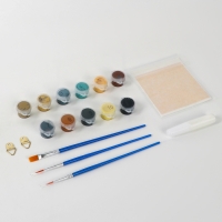 Картина по номерам с подрамником и поталью &laquo;Золотые рыбки&raquo;, 20 х 30 см