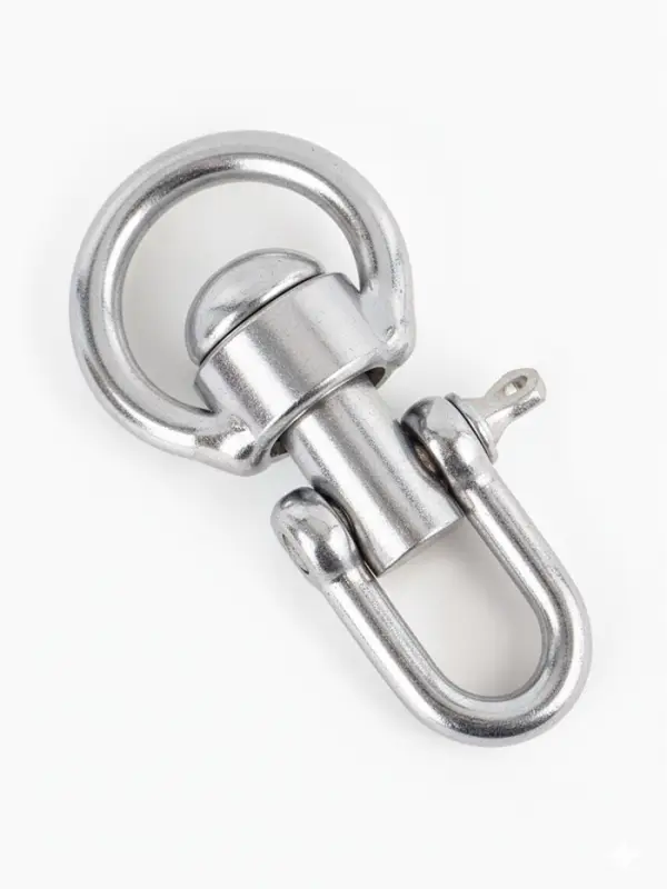 Вертлюг со скобой, средний (длина-7.5 см, ширина-3.5 см) 10 шт.