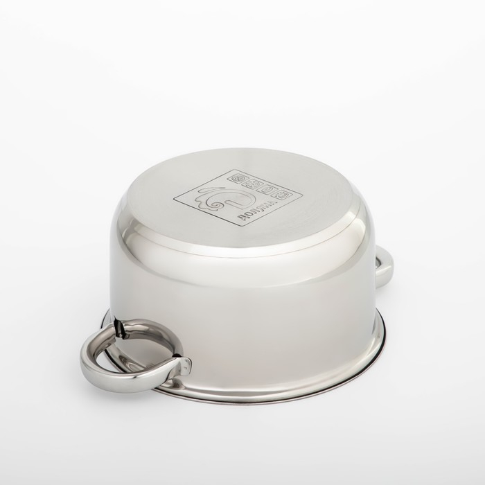 Кастрюля с крышкой из нержавеющей стали Доляна &laquo;Классика&raquo;, 3 л, d=20 см