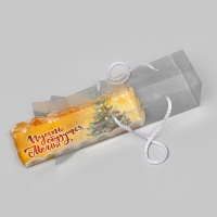 Кондитерская упаковка под рулет "Пусть сбудутся мечты", 22,5 х 7,8 х 7,8 см