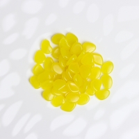 Светящийся декор "Галька" желтая, 100гр / фракция 2-3см