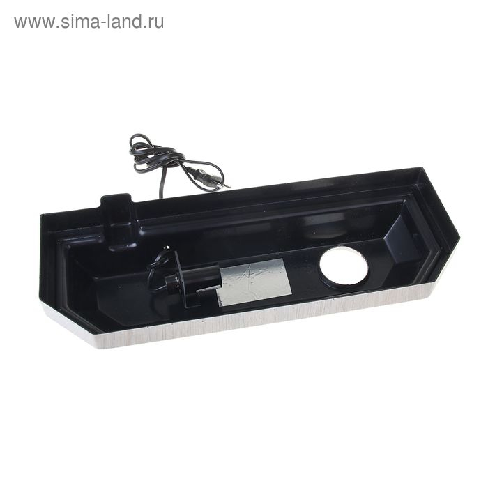 Аквариум "Панорамный" с крышкой, 25 литров, 44 х 18,5 х 31/36 см, беленый дуб