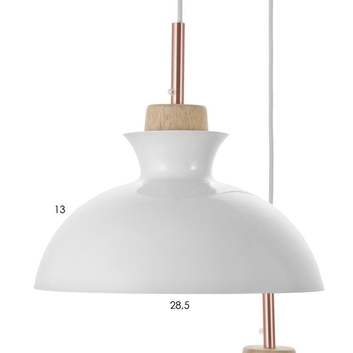 Светильник BayerLux "Вармо" 3хЕ27 40Вт белый 41х41х25-125см