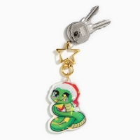 Брелок новогодний, для ключей, голографический &laquo;Новогодняя звезда&raquo; 3.6 х 9 см