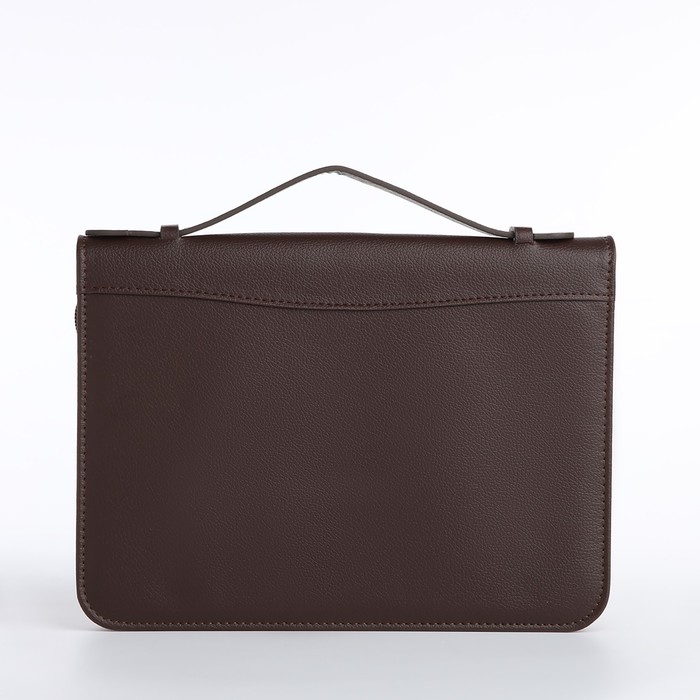 Папка для документов, А5, цвет коричневый Папка для документов, А5, цвет коричневый