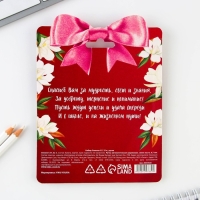 Подарочный набор блокнот &laquo;Учителю: Лучший учитель&raquo;, формат А7, 32 листа, ручка пластик,синяя паста