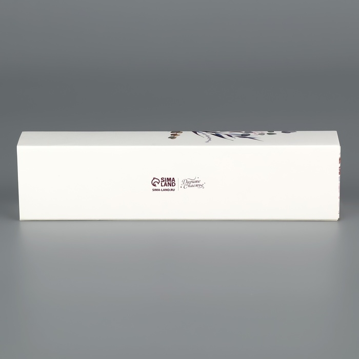 Коробка для конфет, кондитерская упаковка, 5 ячеек, &laquo;Венок&raquo;, 5 х 21 х 3.3 см