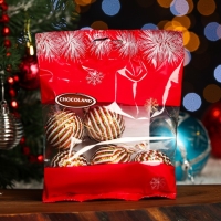 Новый год. Фигурки из молочного шоколада "Шарики", в пакете, 63 г