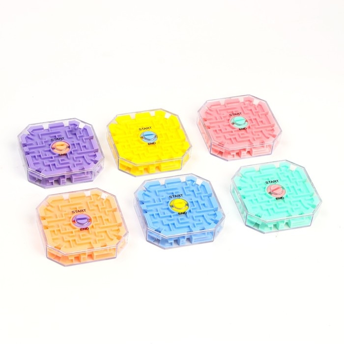 Головоломка лабиринт с шариком &laquo;Думай головой&raquo;, МИКС