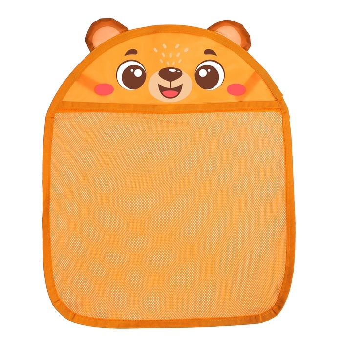 Сетка - органайзер &laquo;Мишутка&raquo;, для хранения игрушек в ванной, на присосках