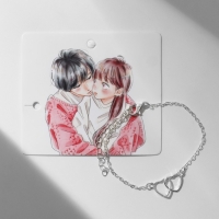 Браслет &laquo;Сердце&raquo; вечная любовь, цвет серебро