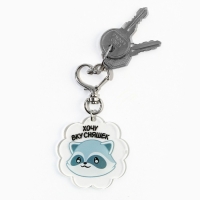 Брелок для ключей акриловый «Енот», 5 х 4,9 см Брелок для ключей акриловый «Енот», 5 х 4,9 см