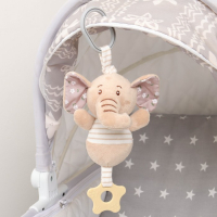 Подвеска мягкая с вибрацией &laquo;Слоник Няша&raquo;, прорезыватель, на кроватку, коляску, Крошка Я