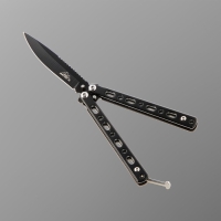 Нож-бабочка &laquo;Вихрь&raquo;, 15.7 см, клинок 68 мм/1.3 мм, черный