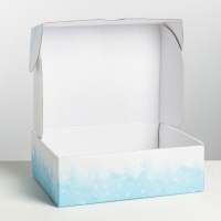 Коробка подарочная новогодняя складная &laquo;Снежной зимы&raquo;, 30.7 х 22 х 9.5 см, Новый год
