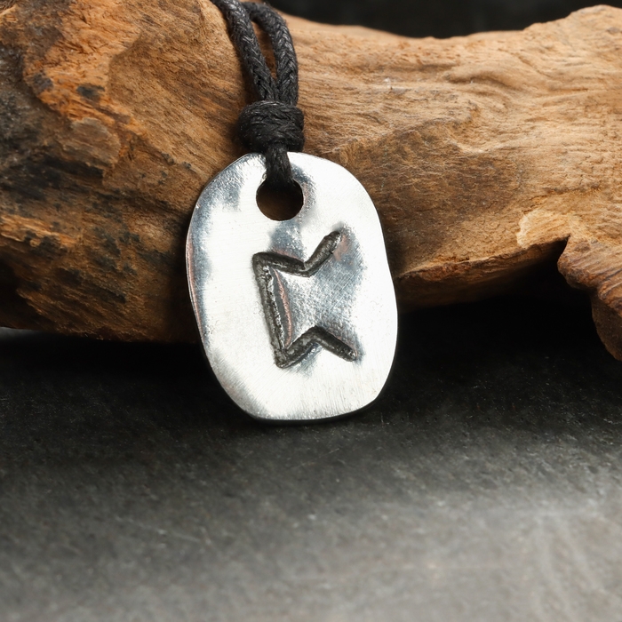Амулет Амулет "Скандинавские Руны", руна ПЕРТ, 21х29мм, металлический