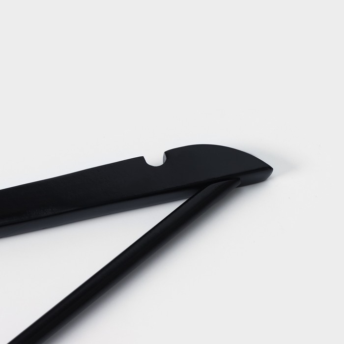 Плечики - вешалка с перекладиной LaDо́m Bois, антивандальные, широкие плечики, деревянные сорт А, 44,5&times;1,2&times;21,5 см,