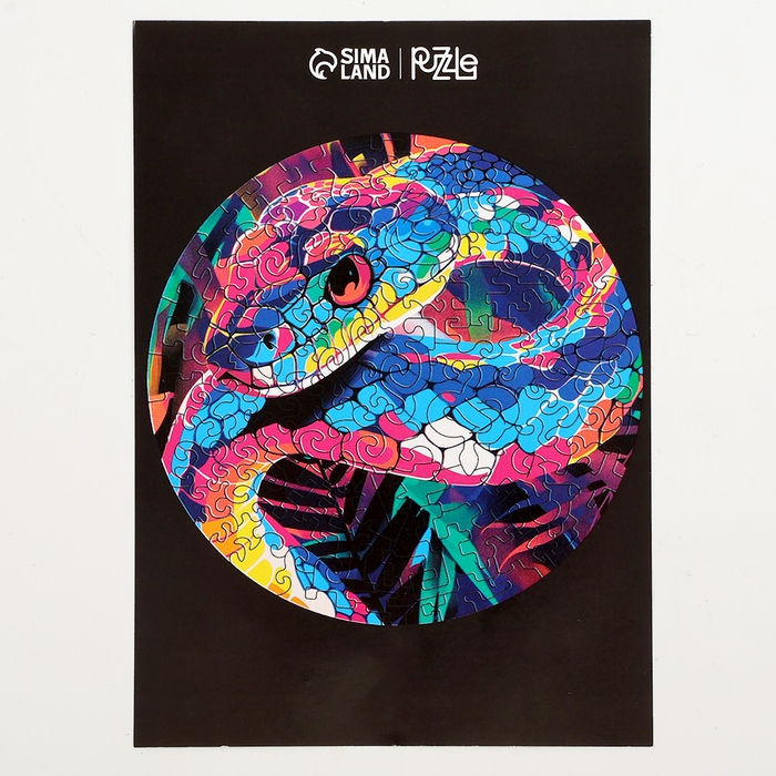 Пазлы фигурные деревянные «Змея в джунглях», 117 элементов, символ года 2025 Пазлы фигурные деревянные «Змея в джунглях», 117 элементов, символ года 2025