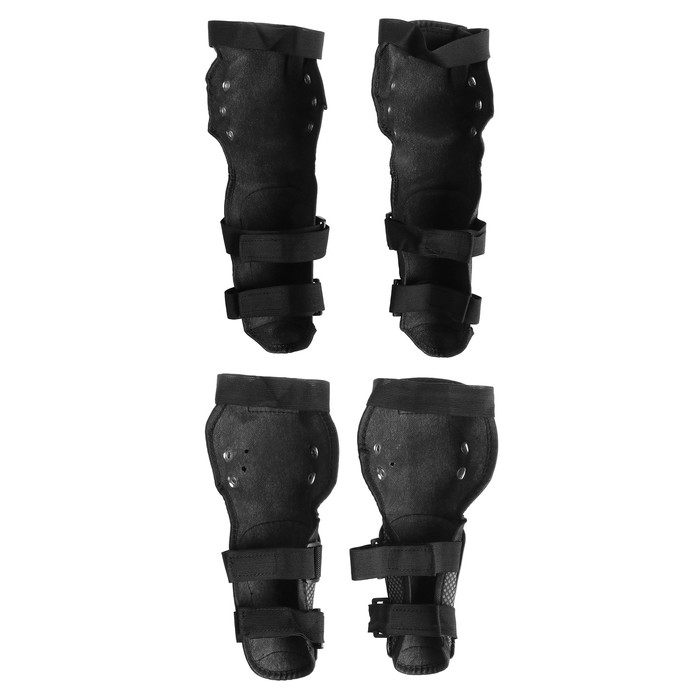 Наколенники и налокотники мотоциклетные, взрослые, черный, набор 4 шт Наколенники и налокотники мотоциклетные, взрослые, черный, набор 4 шт